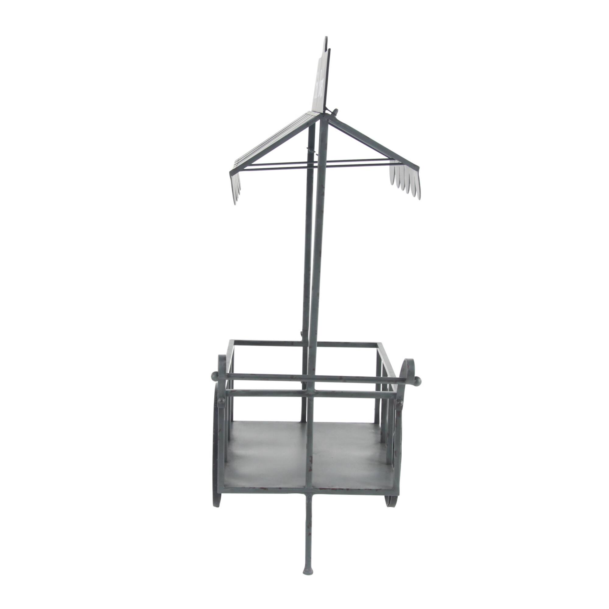 Black Metal Farmhouse Plantstand, 32" x 44"